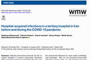 Hospital-acquired infections in a tertiary hospital in Iran before and during the COVID-19 pandemic Original Article